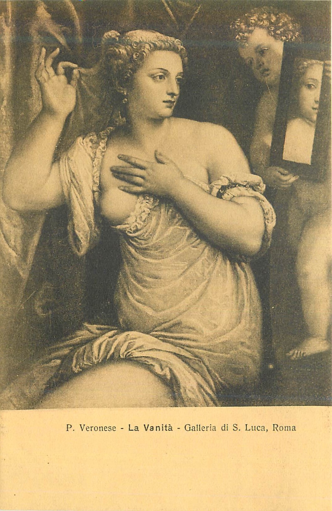 CPA P veronese la vanita galleria di s luca roma