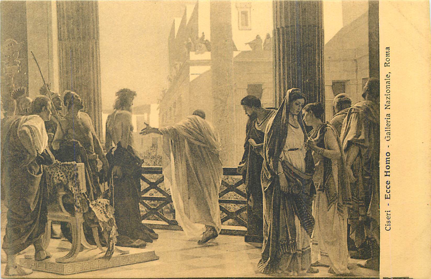 CPA Ciseri ecce homo galleria nazionale roma