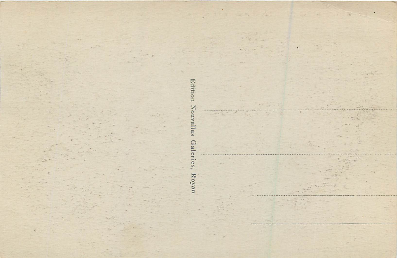 Les Grottes de l'Ermitage — Royan-Meschers — Édition Nouvelles Galeries, Royan — Rückseite