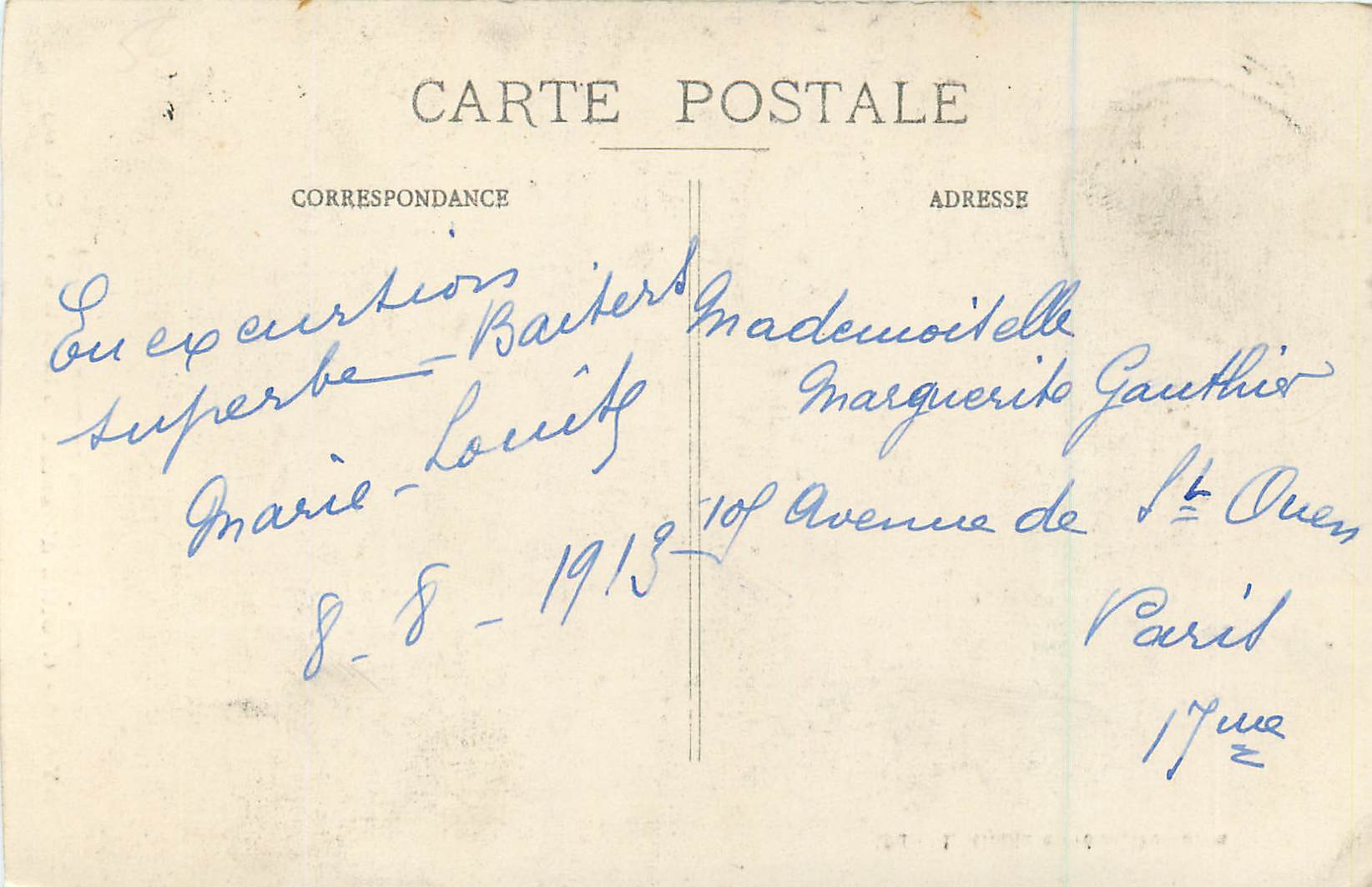 CPA 579 excursion en franche comte byans grottes d osselle (salle de la grande colonne) — Verso