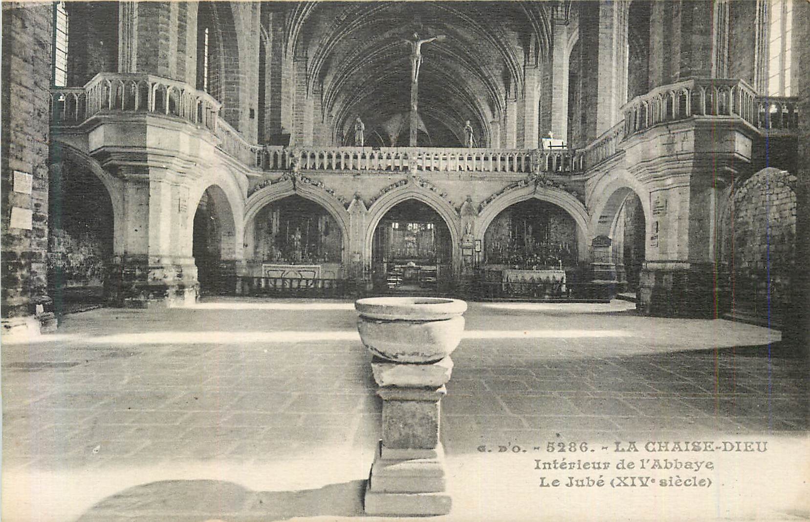 CPA 5286 la chaise dieu interieur de l abbaye le jube (xiv siecle)