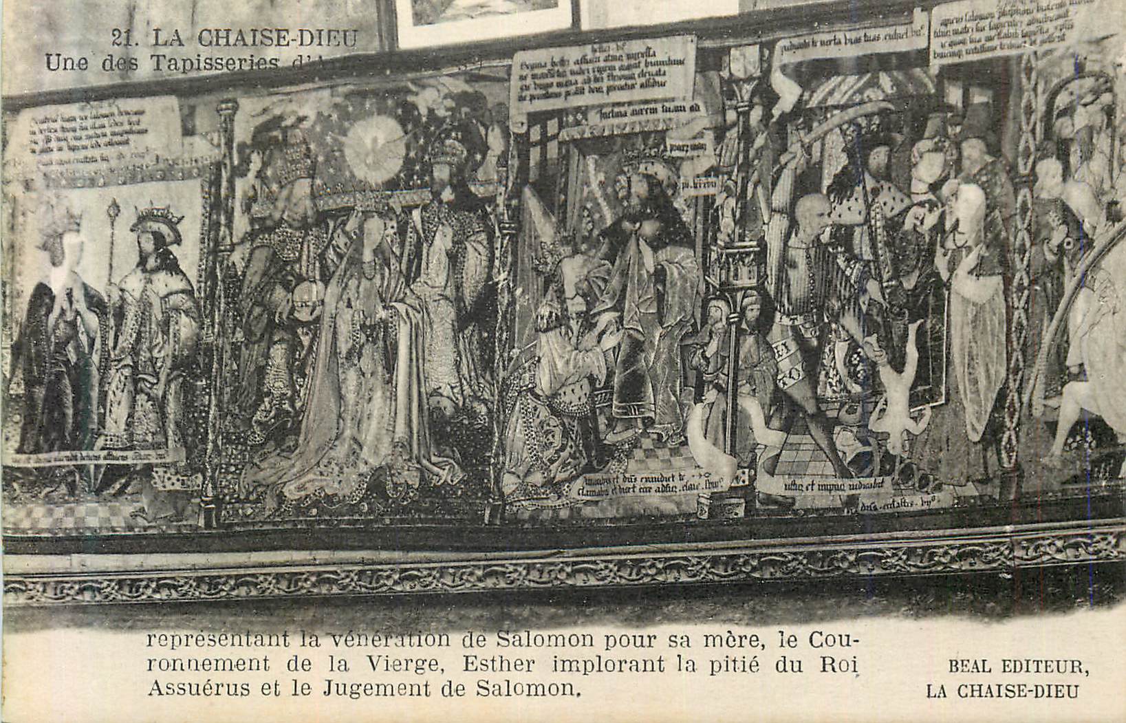 CPA 21 la chaise dieu une des tapisseries