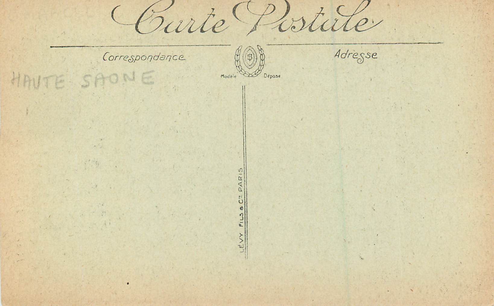 CPA 48 luxeuil les bains ancien hotel de ville — Rückseite