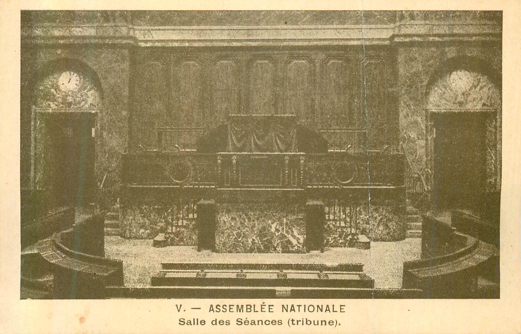 CPA V assemblee nationale salle des seances (tribune)