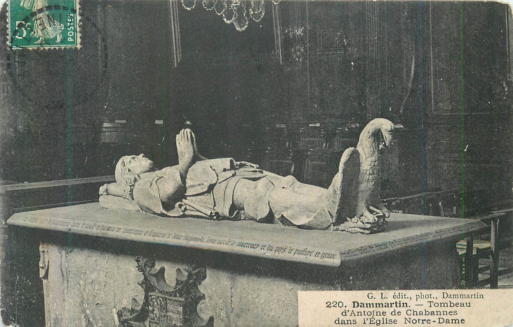 Tombeau d'Antoine de Chabannes — Dammartin — G. L. édit., phot., Dammartin