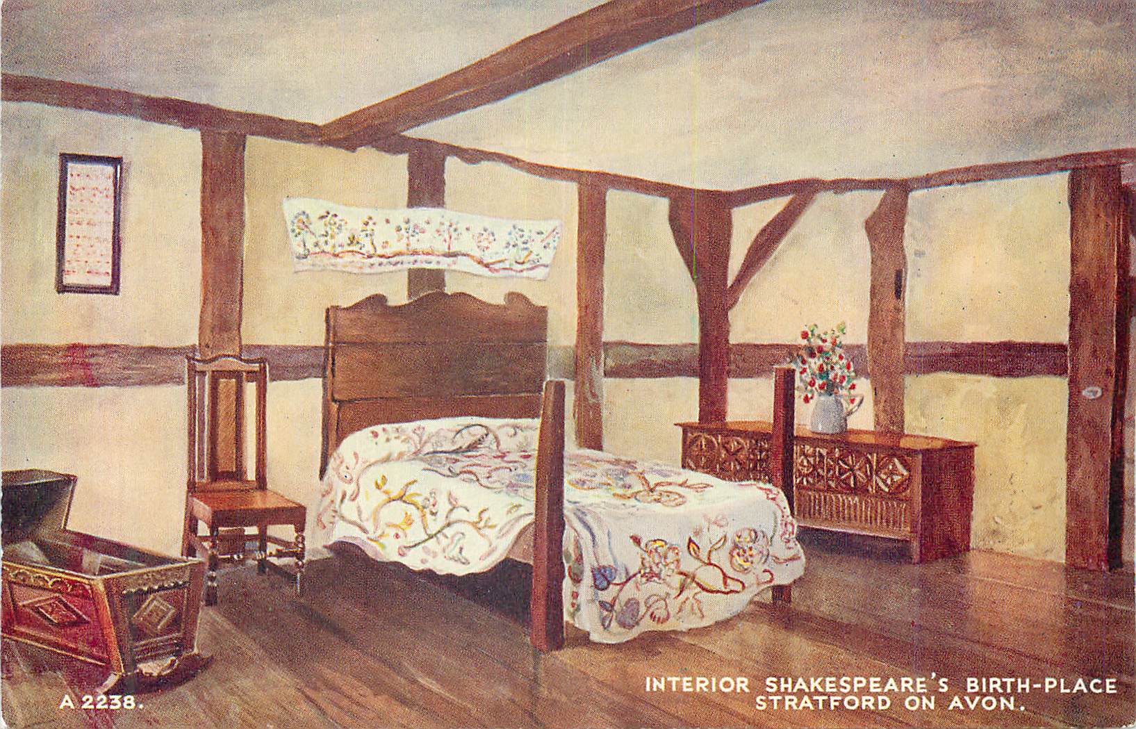 CPA A 2238 interior shakespeare s birth place stratford on avon