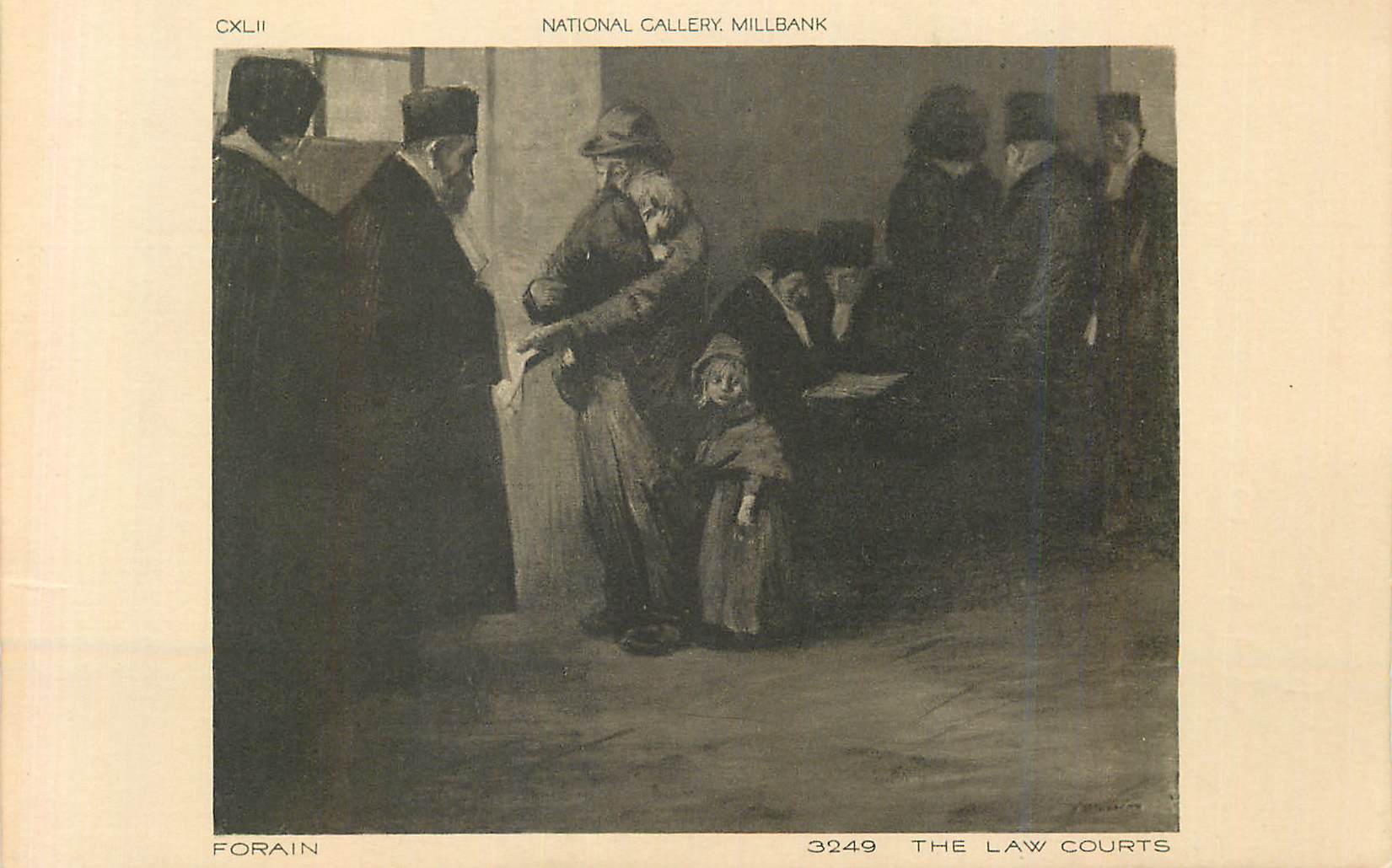 CPA National gallery millbank forain 3249 the law couts
