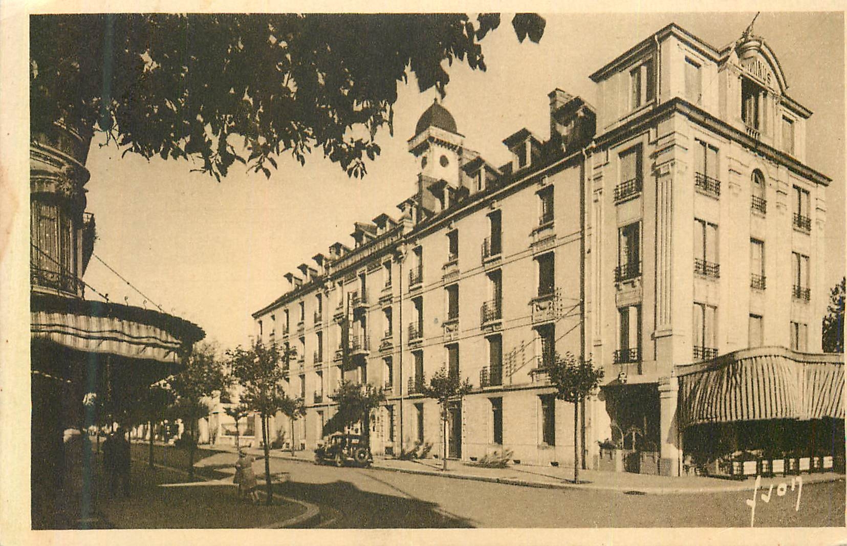 CPA Bourg en bresse (ain) hotel terminus et rue alphonse baudin