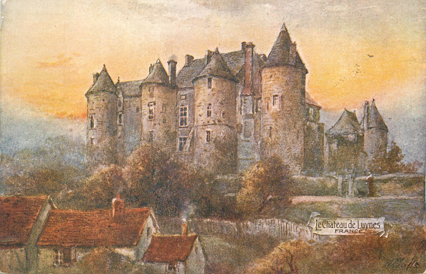 CPA Le chateau de luynes france