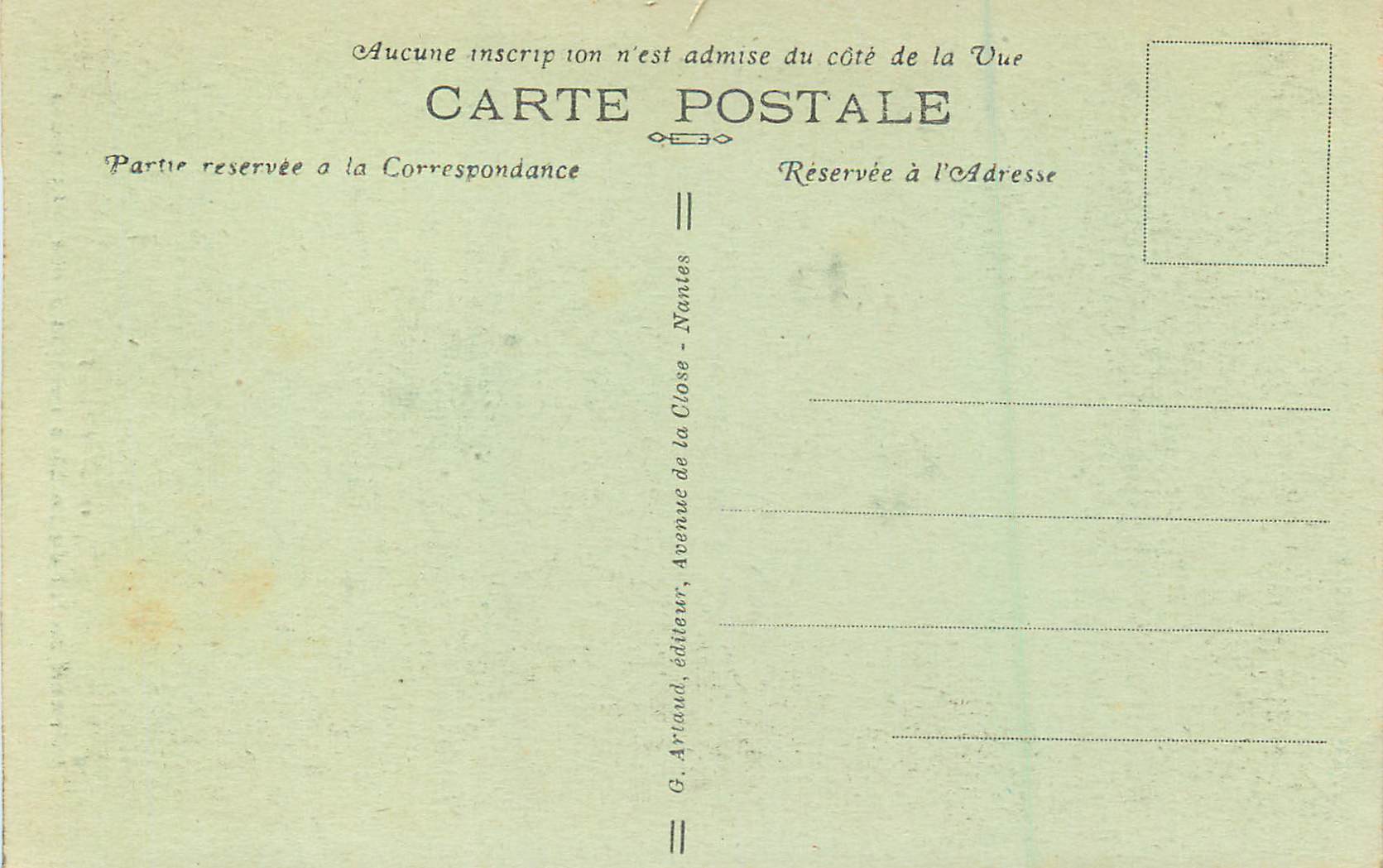CPA 40 morgat le grand hotel de la mer vu de la grotte des oiseaux — Rückseite