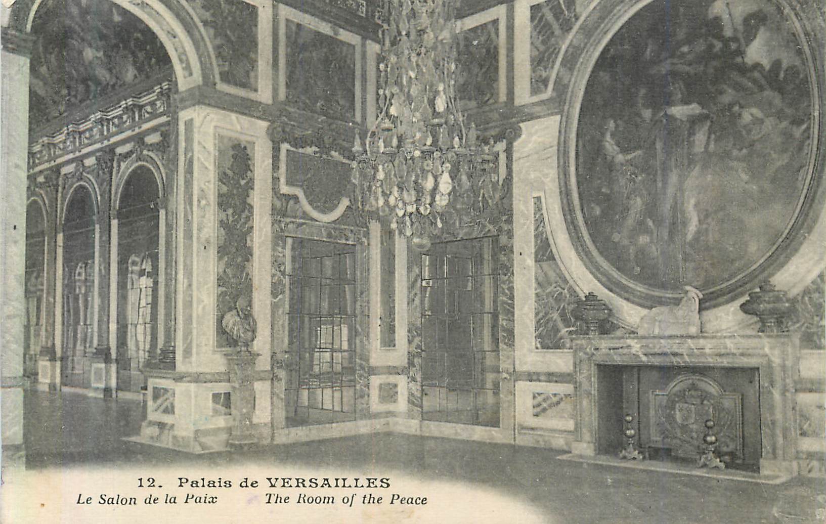 CPA 12 palais de versailles le salon de la paix