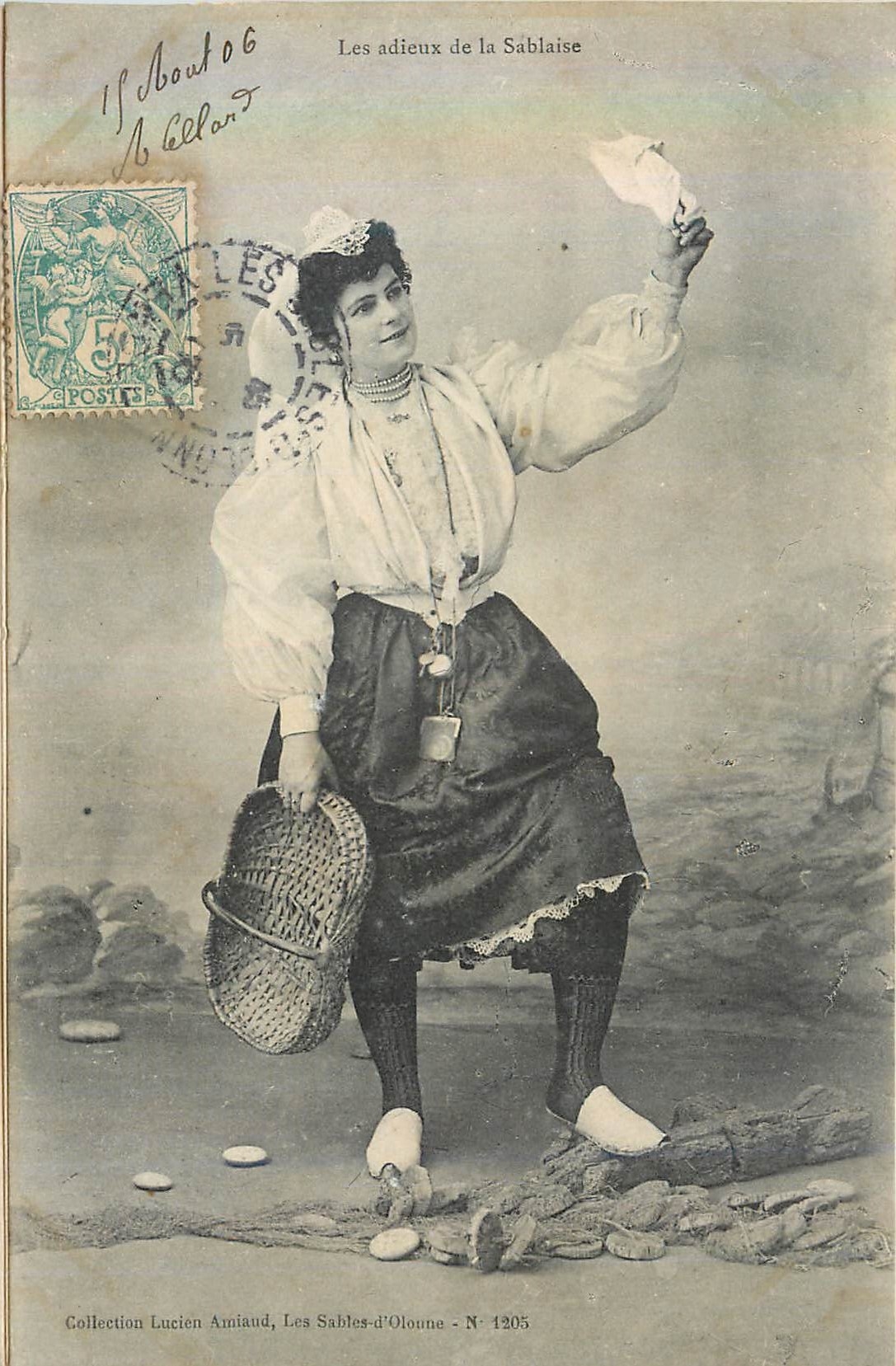 CPA Les adieux de la sablaise Folklore