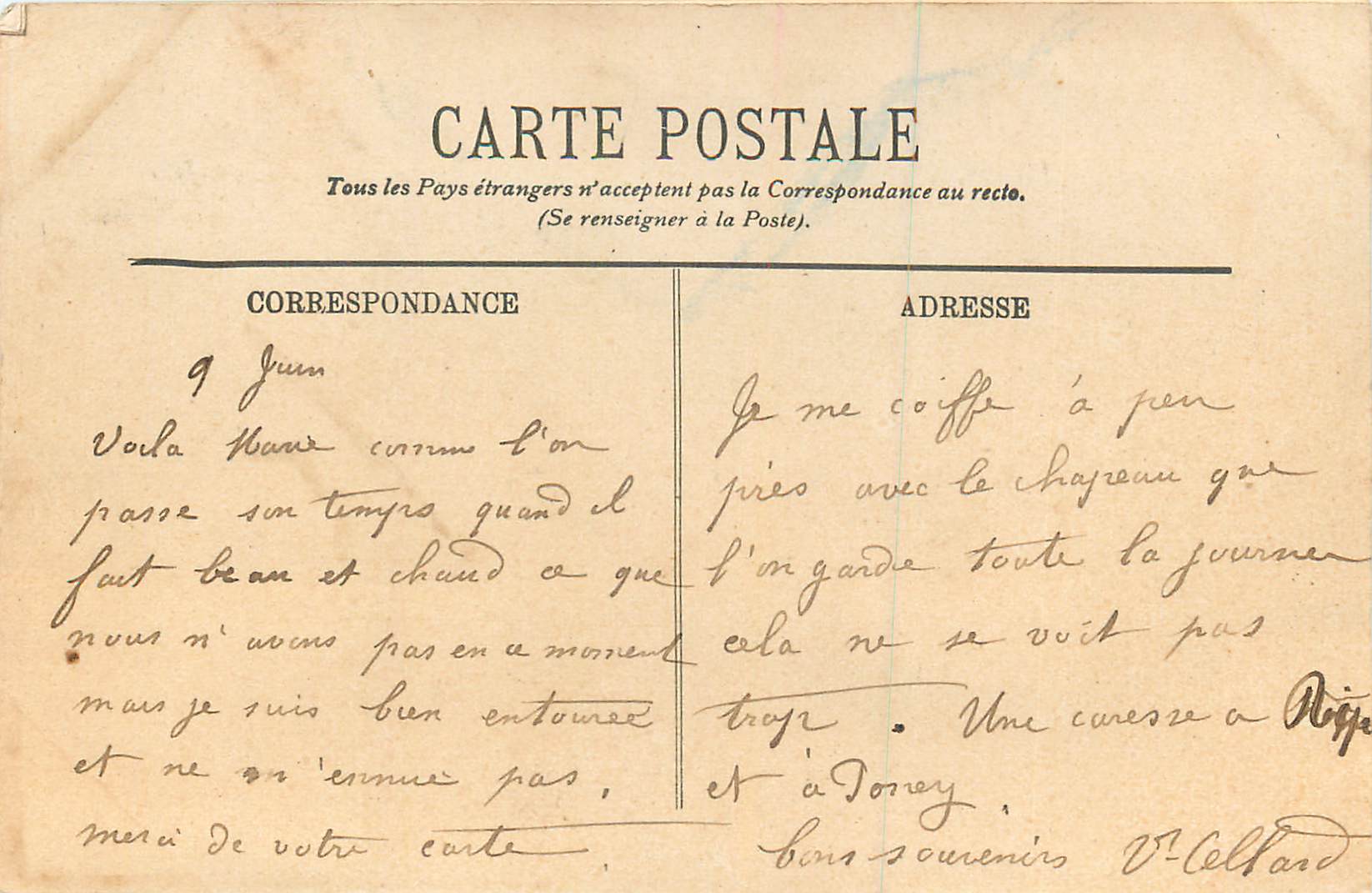CPA 38 vichy une allee du parc des celestins — Verso