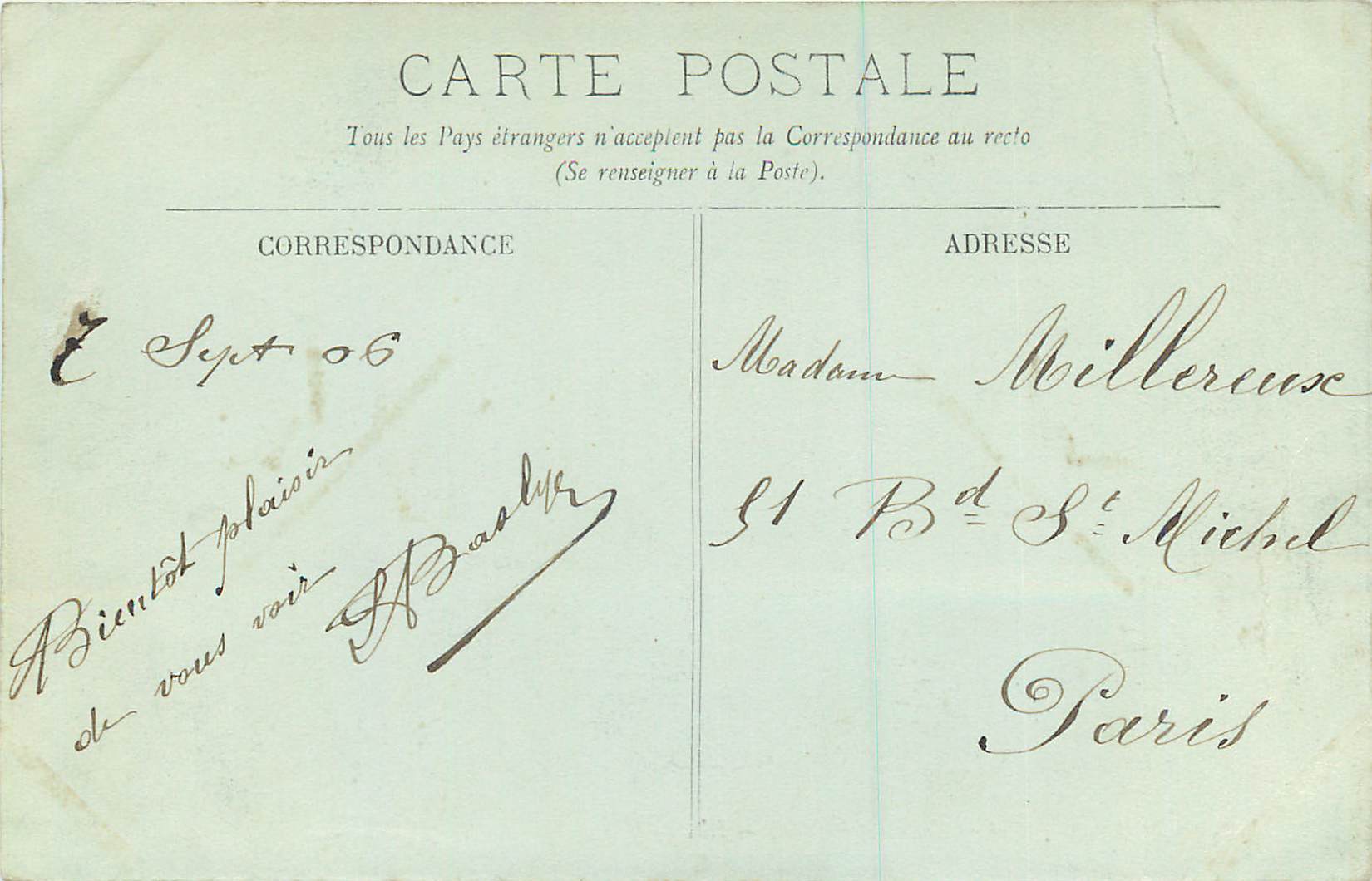 CPA 3 amboise le chateau et le quai — Rückseite