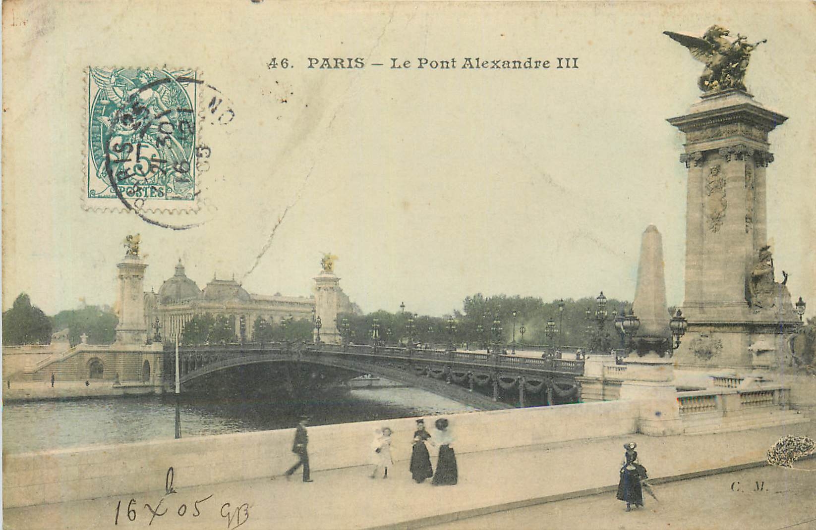 CPA 46 paris le pont alexandre III