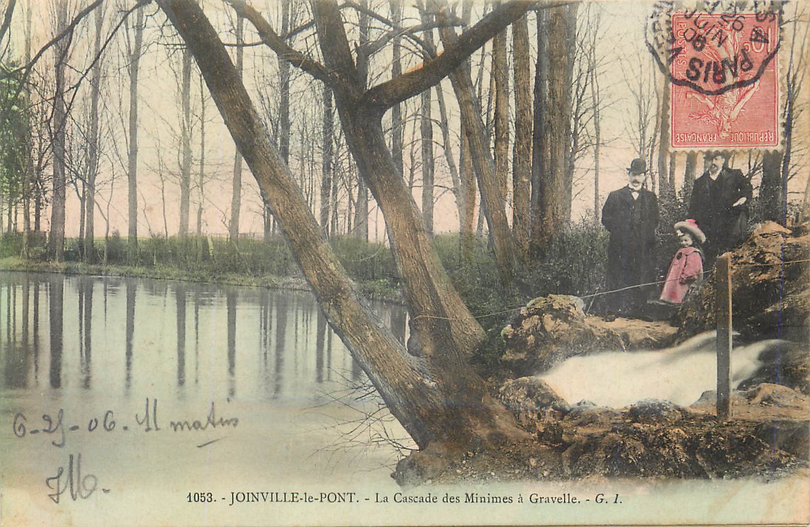 CPA 1053 joinville le pont la cascade des minimes a gravelle