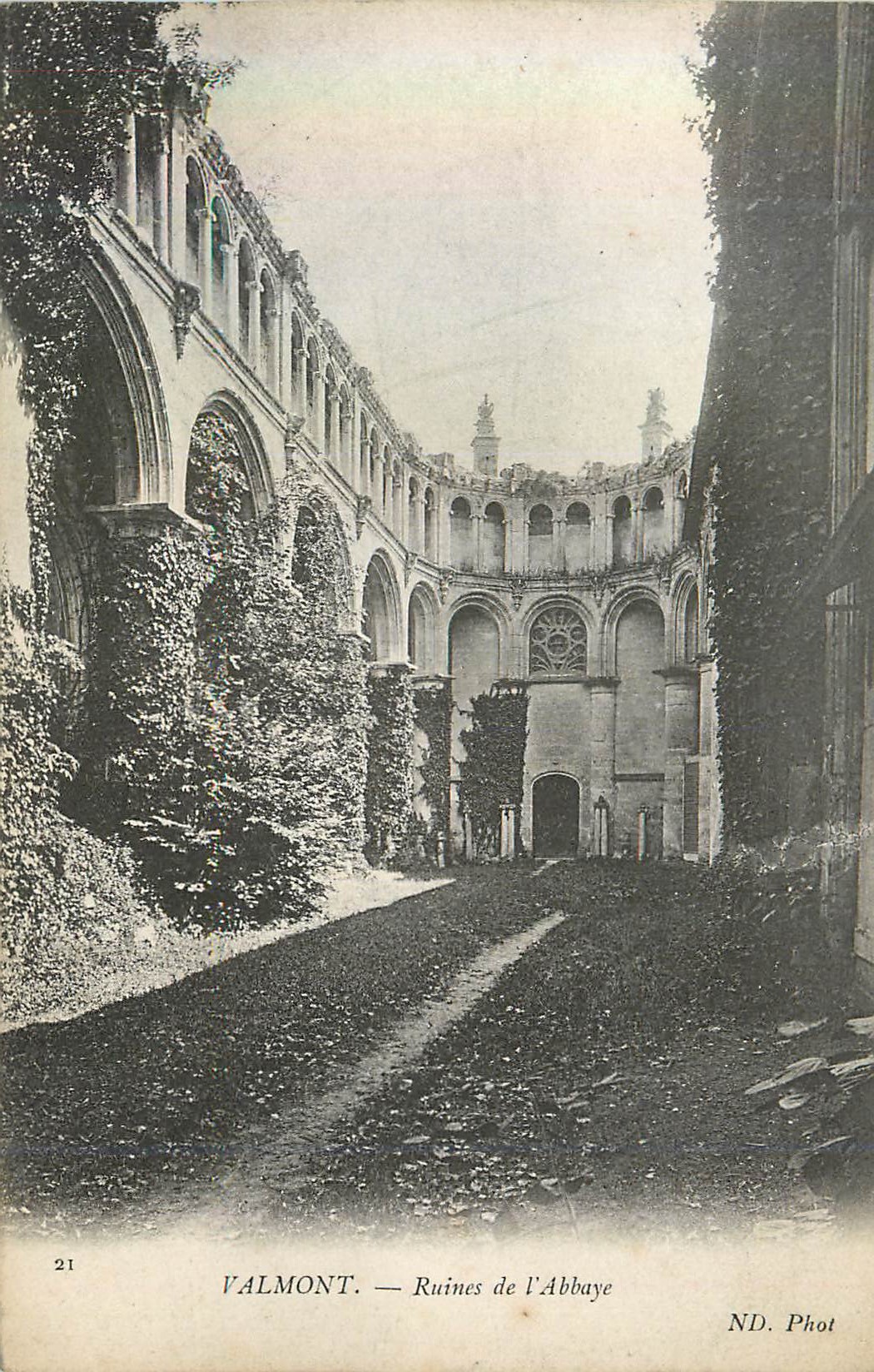 CPA 21 valmont ruines de l abbaye