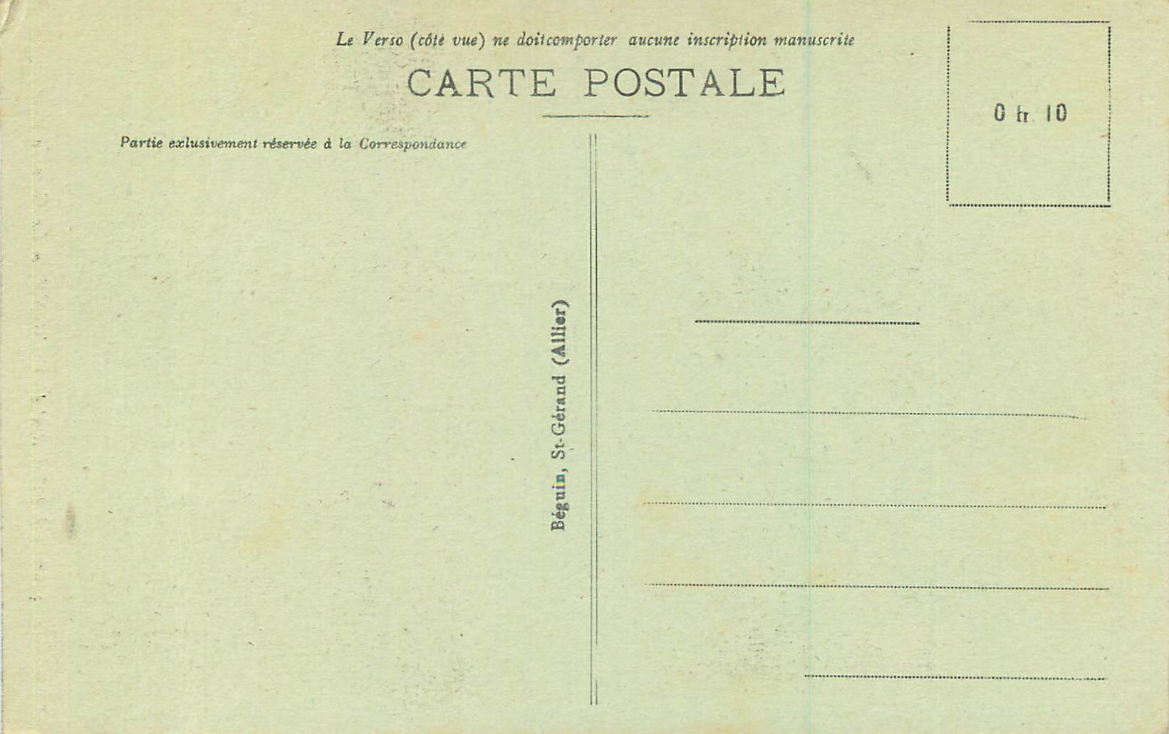 CPA L auvergne pittoresque 3968 latour d auvergne la cascade — Rückseite