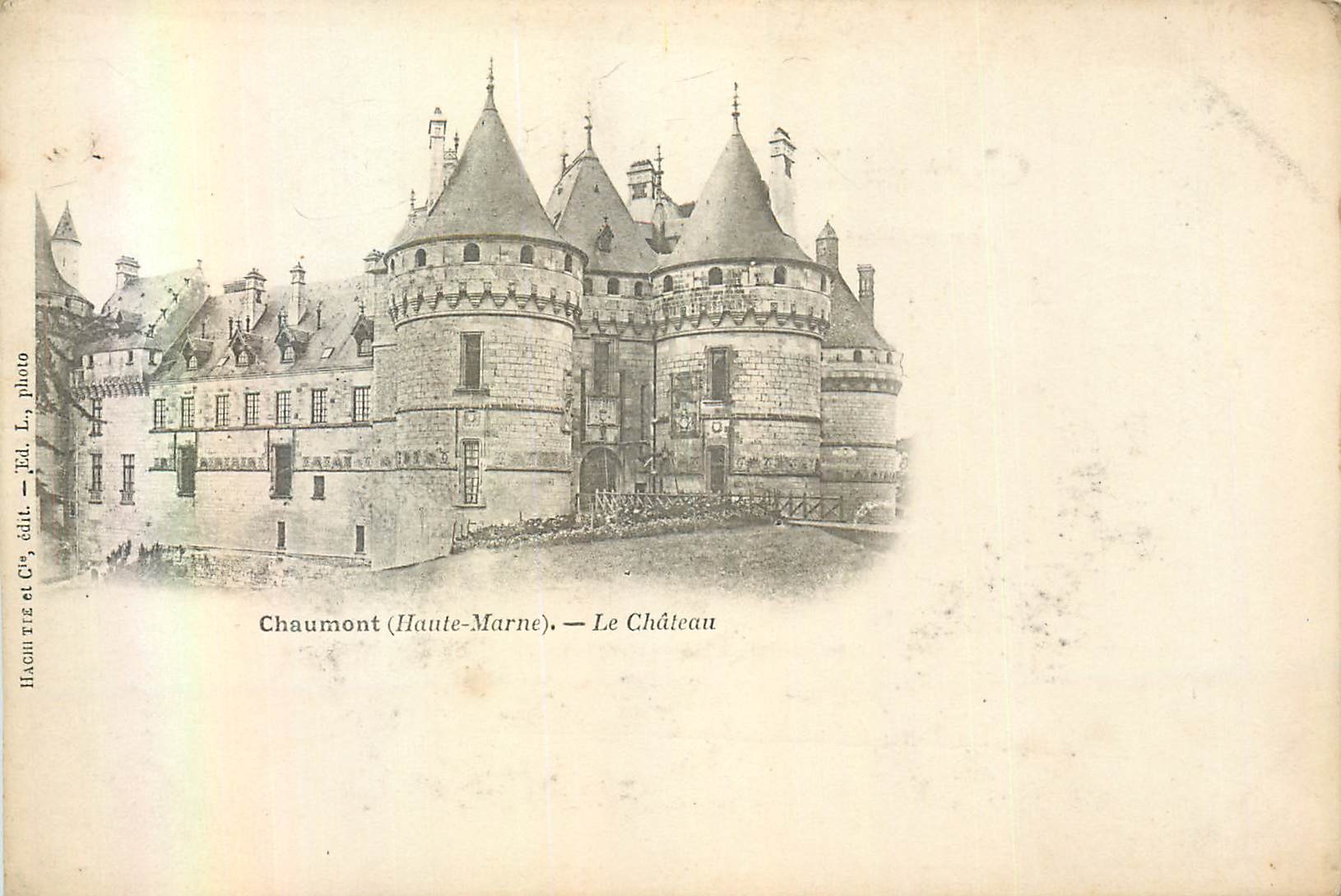 CPA Chaumont (haute marne) le château (carte 1900)