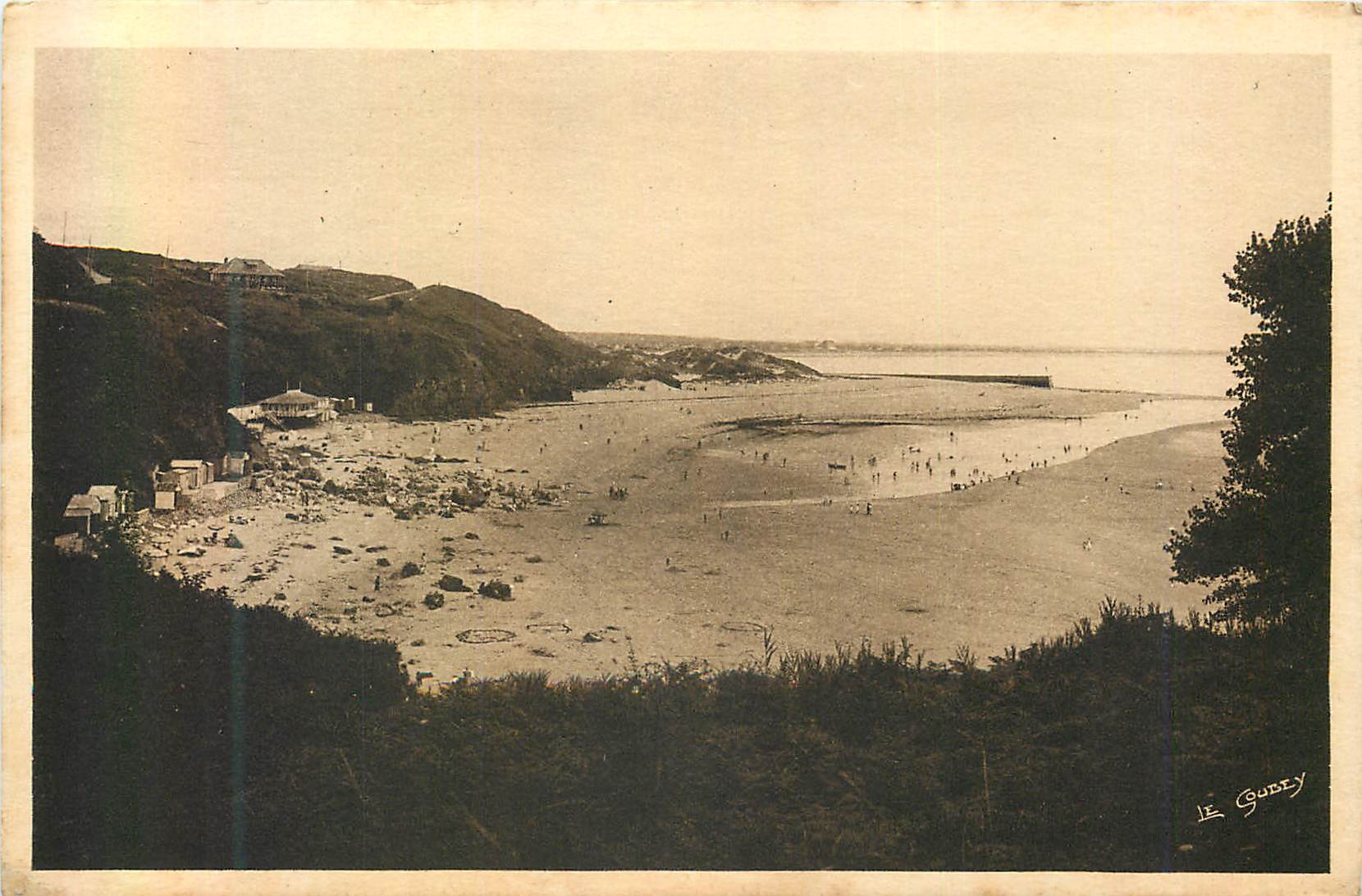 CPA Les belles plages normandes 4380 carteret