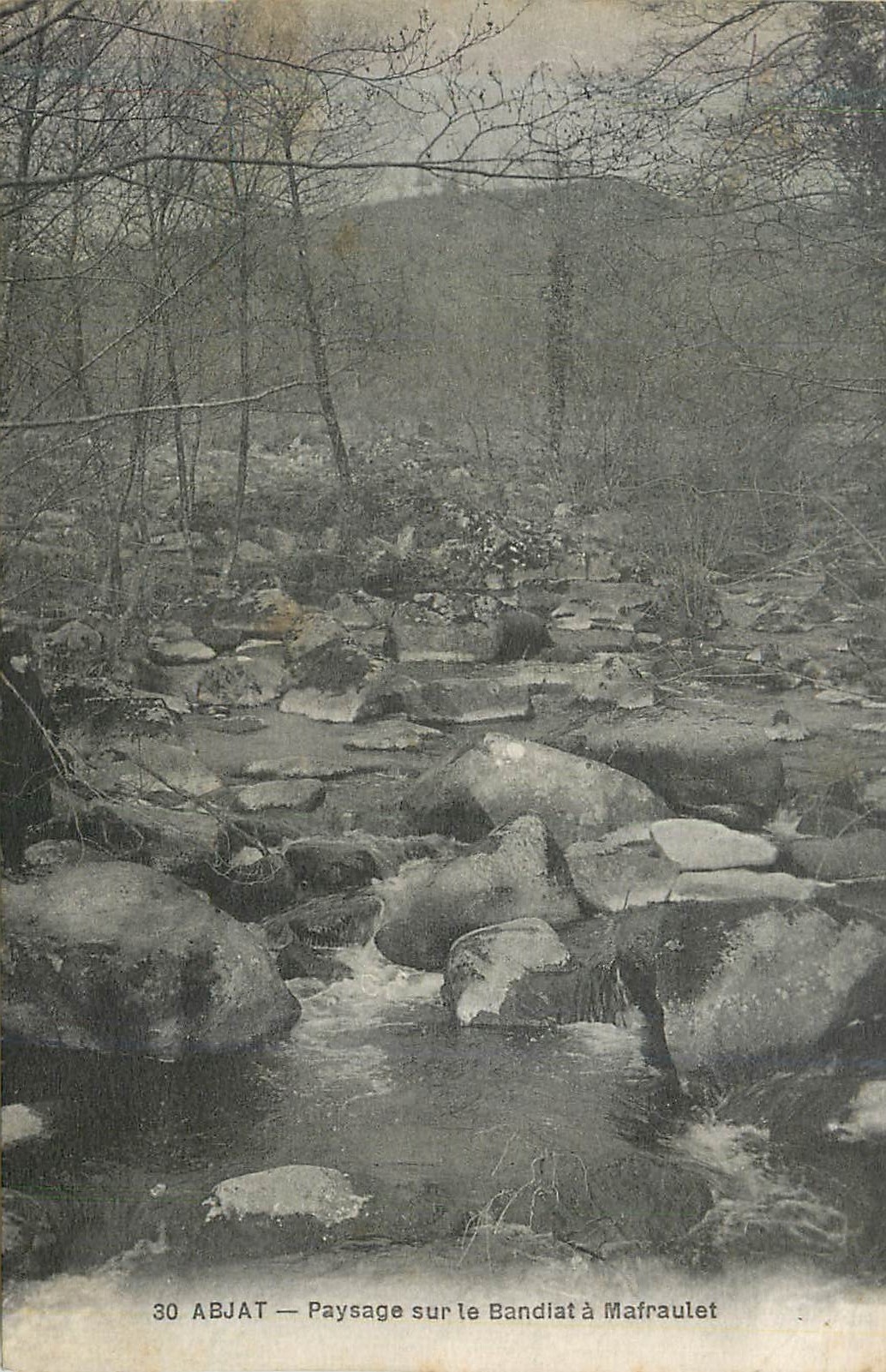 Paysage sur le Bandiat à Mafrault — 30 ABJAT — éditeur J.-M. Lacotte