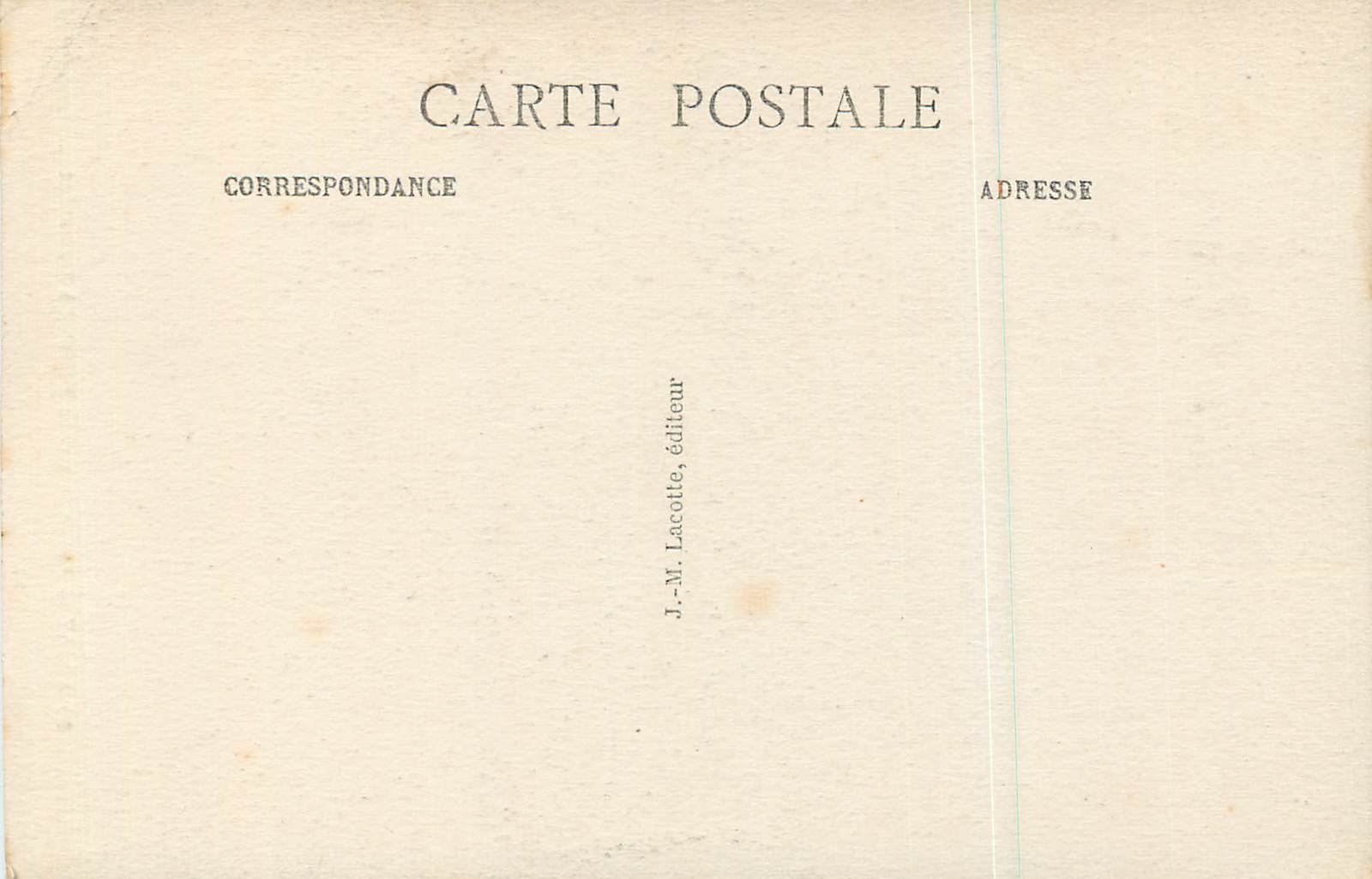 Paysage sur le Bandiat à Mafrault — 30 ABJAT — éditeur J.-M. Lacotte — Back