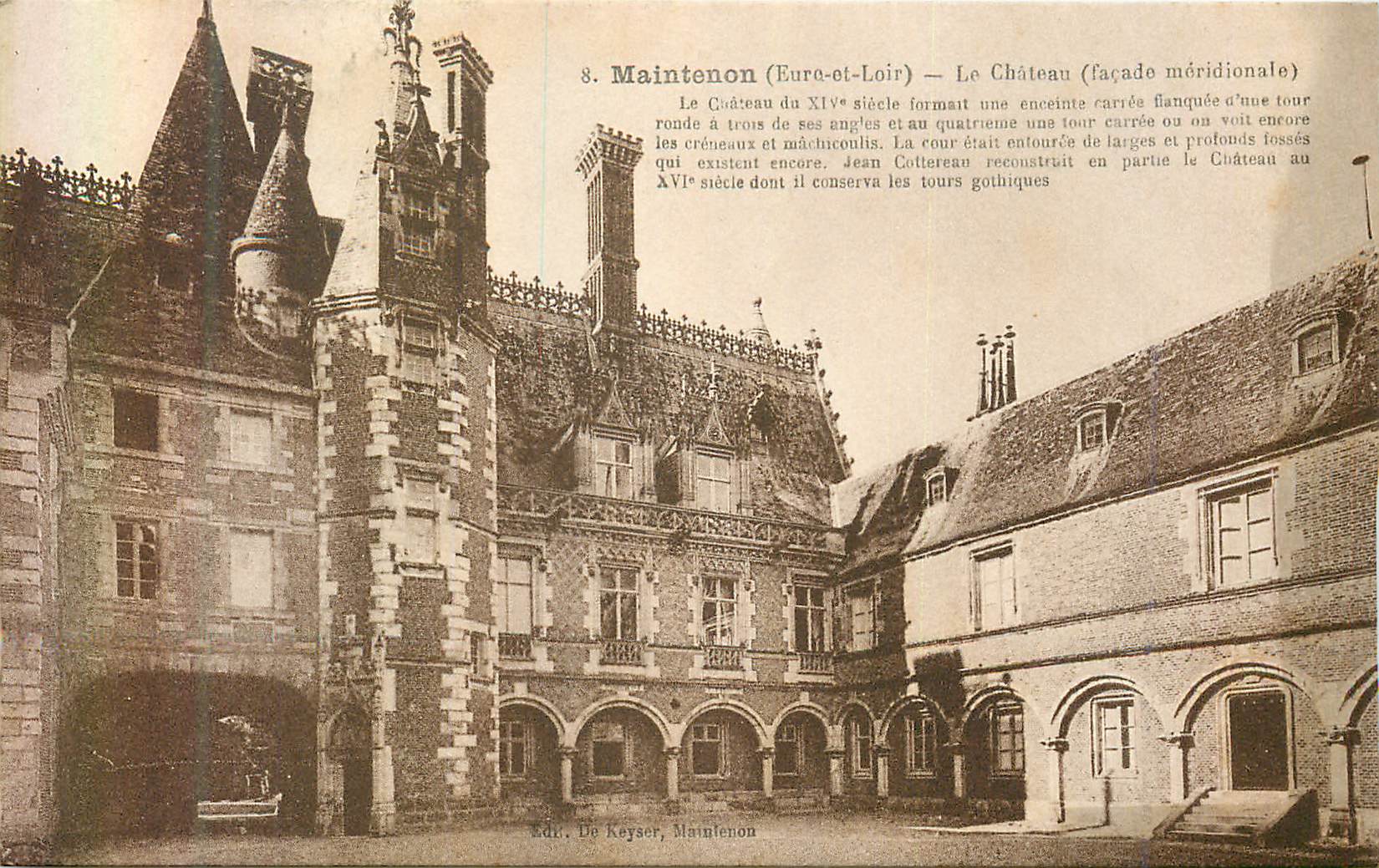 CPA Maintenon (eure et loir) le chateau (facade meridionale)