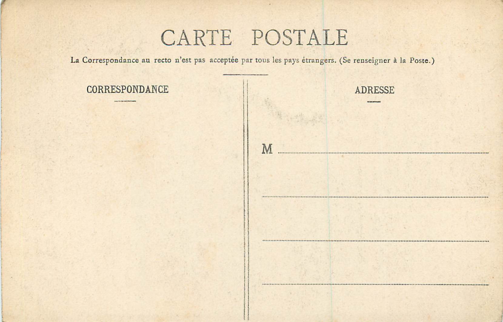 CPA Nd de l'Argentiere — Rückseite