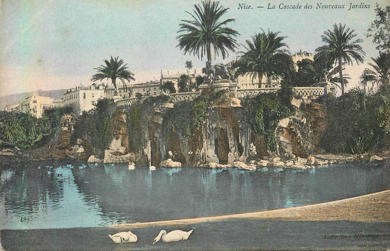 CPA Nice la cascade des nouveaux jardins