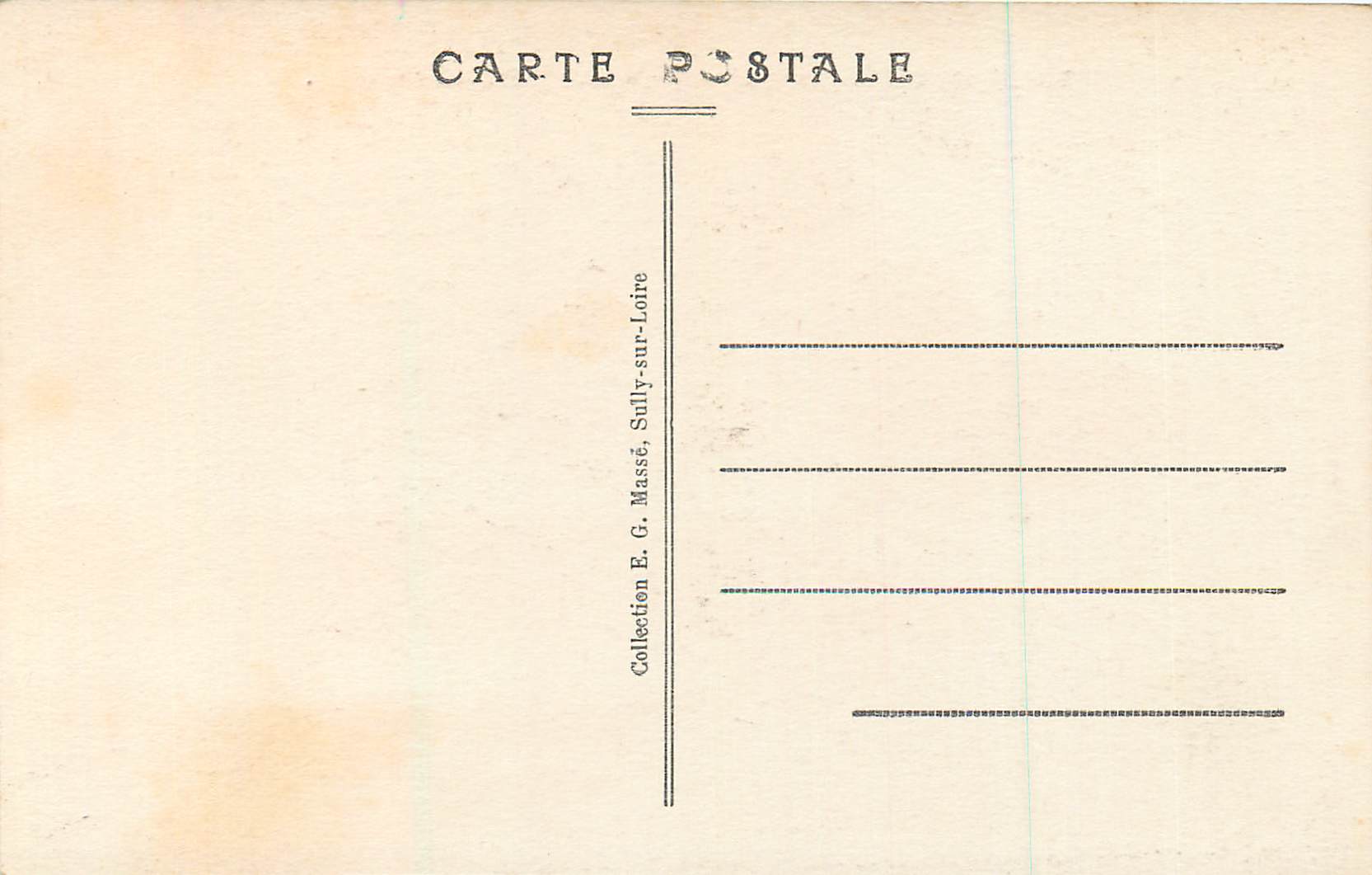 CPA Sully sur loire (loiret) le chateau feodal (xiv siecle) — Rückseite