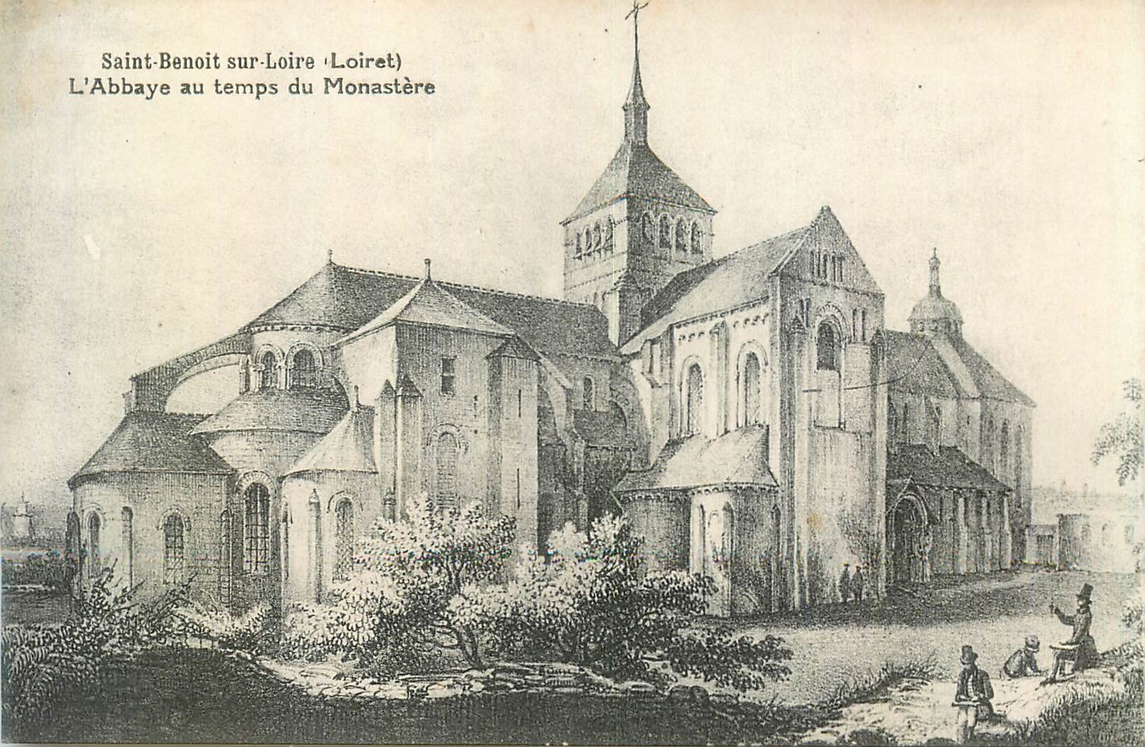 Saint-Benoît-sur-Loire — Die Abtei zur Zeit des Klosters — L. Lenormand, Orléans