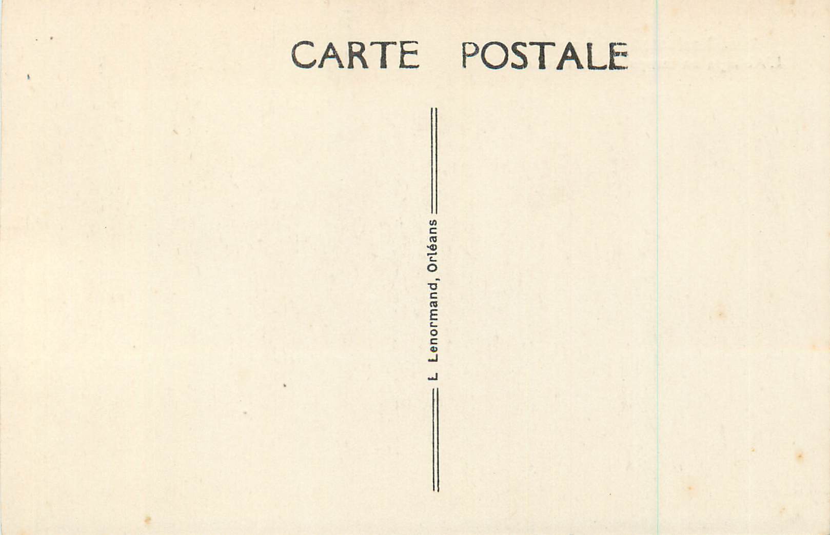 Saint-Benoît-sur-Loire — Die Abtei zur Zeit des Klosters — L. Lenormand, Orléans — Rückseite