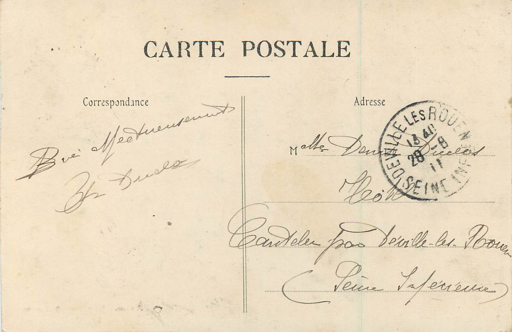 CPA La champagne epernay le jard — Back