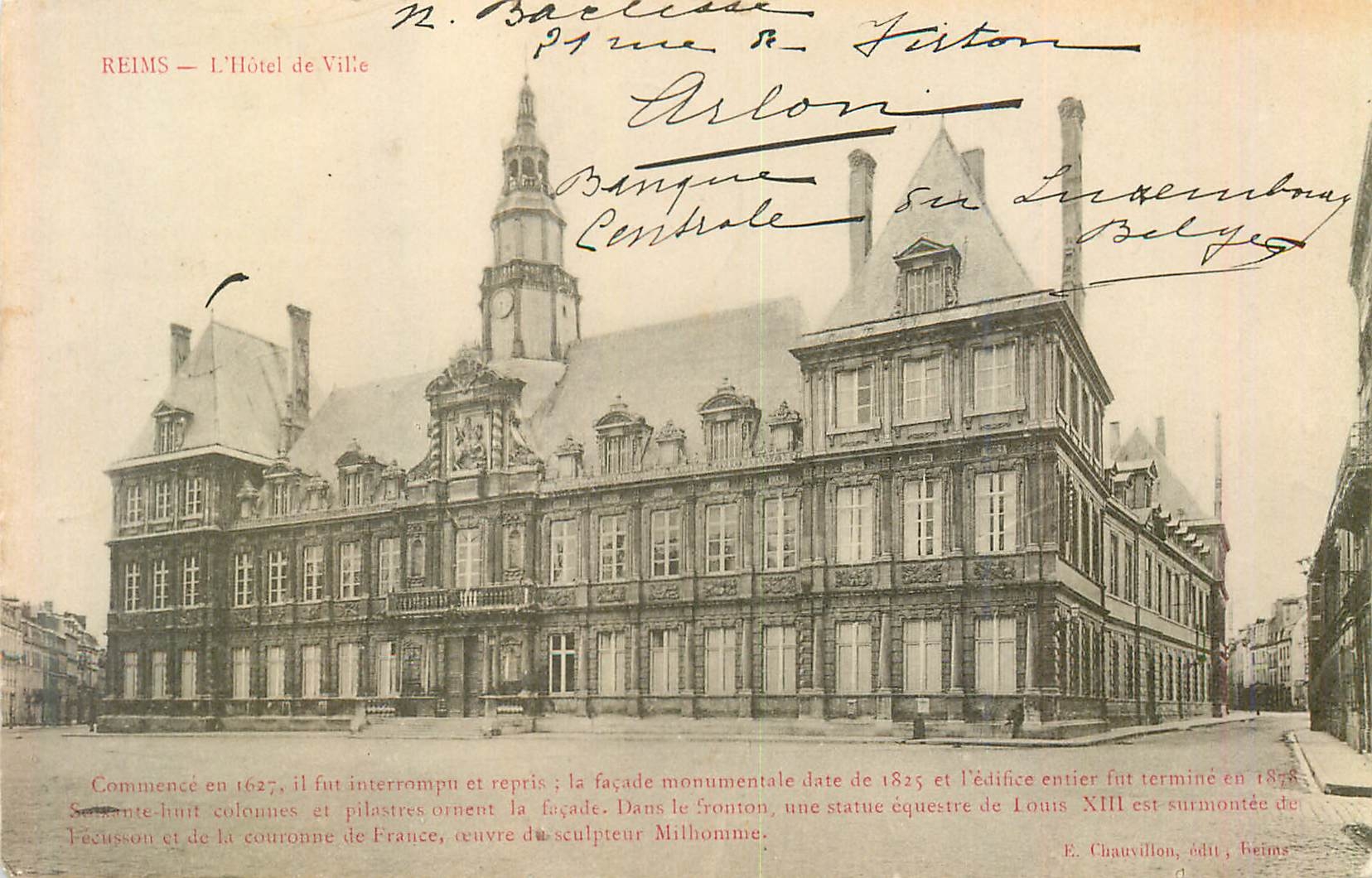 CPA Reims l hotel de ville