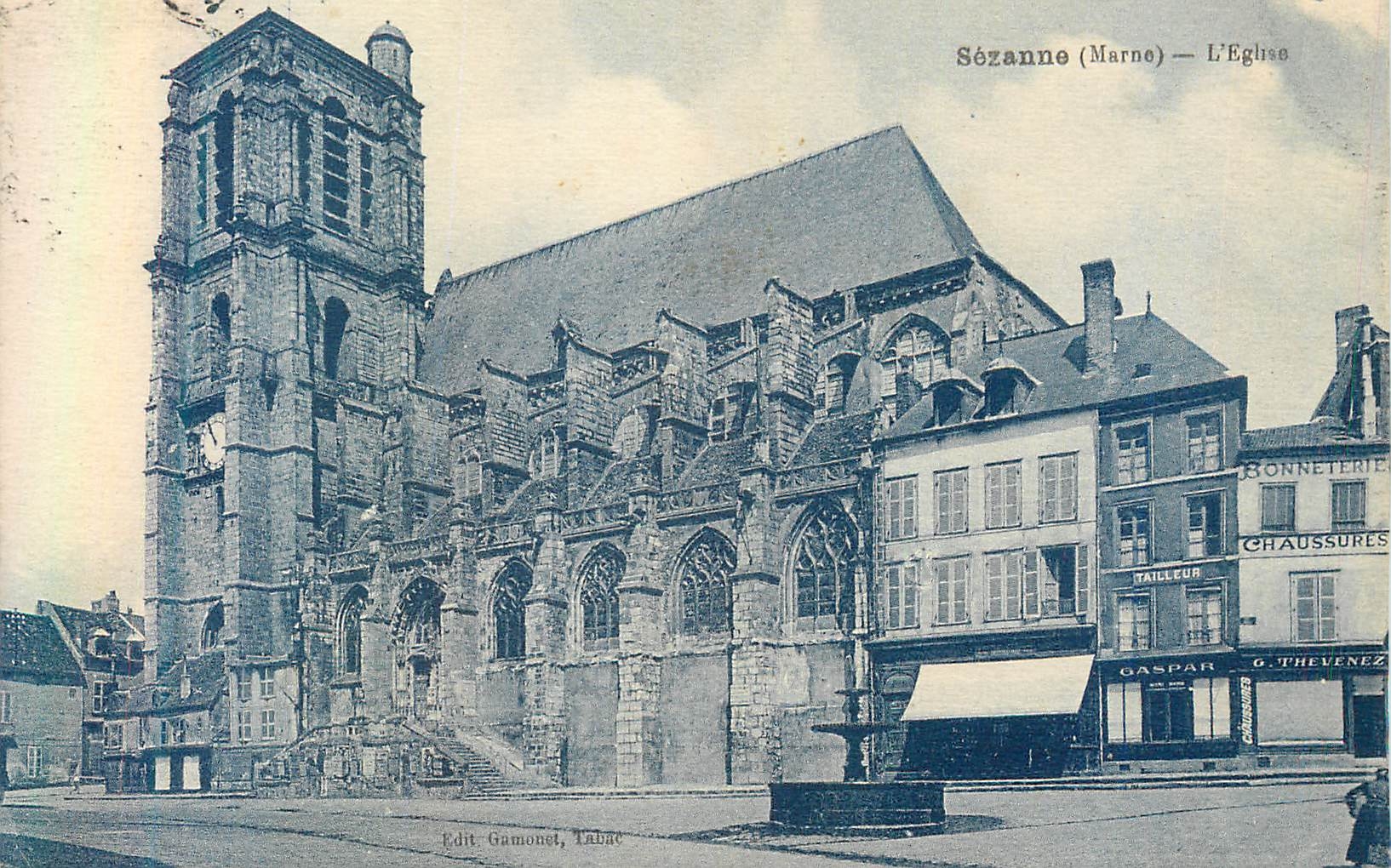 CPA Sezanne(marne) l eglise