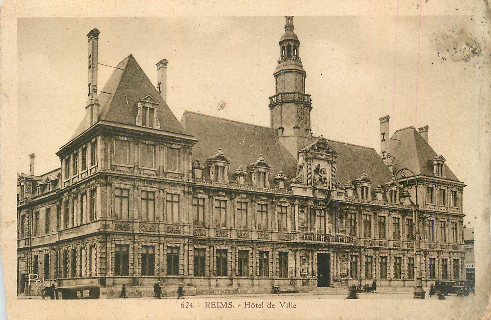 Reims - Hôtel de Ville — éditeur Poli, n° 624