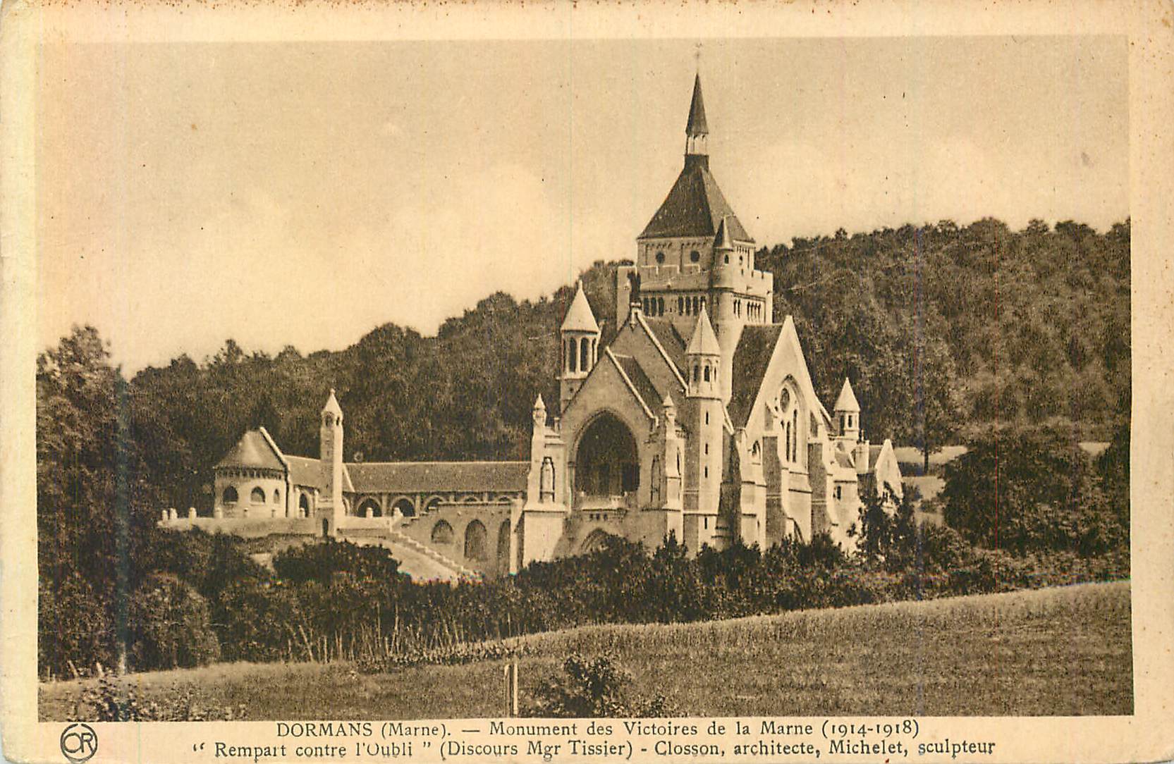 CPA Dormans(marne) monument des victoires de la marne(1914 1918)