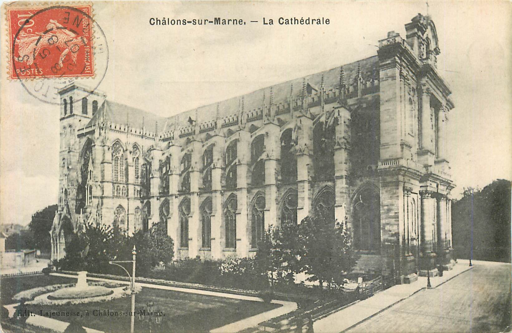 CPA Chalons sur marne la cathedrale