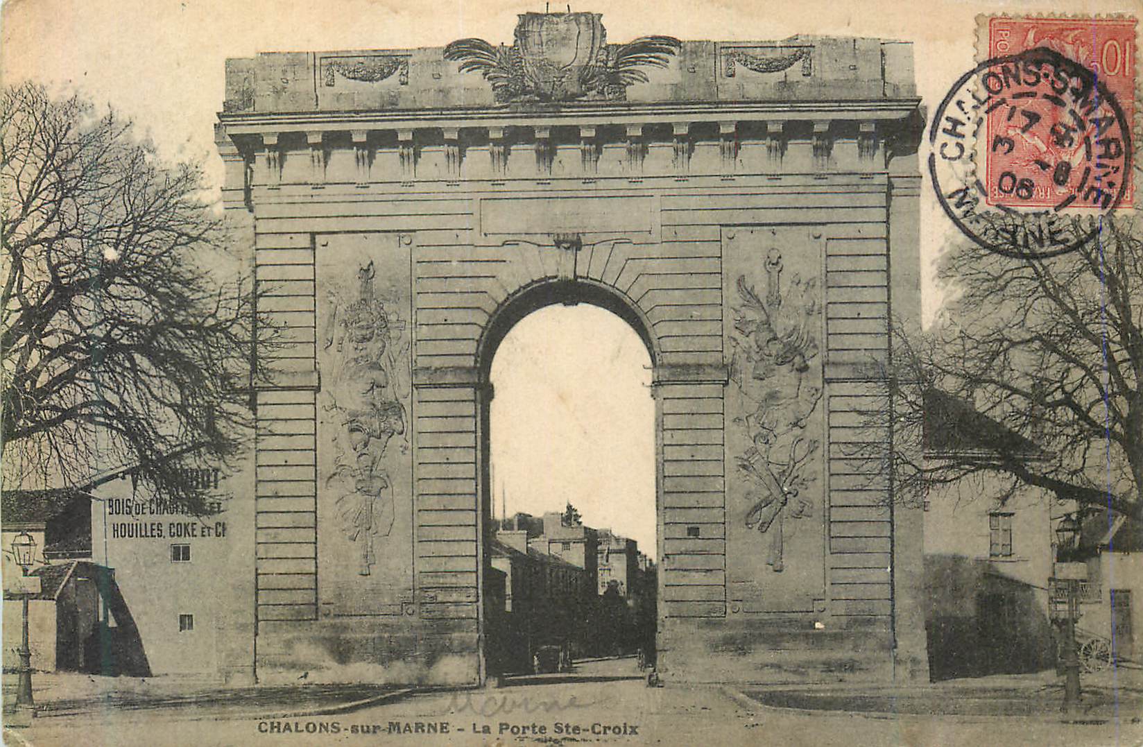 Chalons-sur-Marne — La Porte Ste-Croix — éditeur Houilles, Coke et Cie