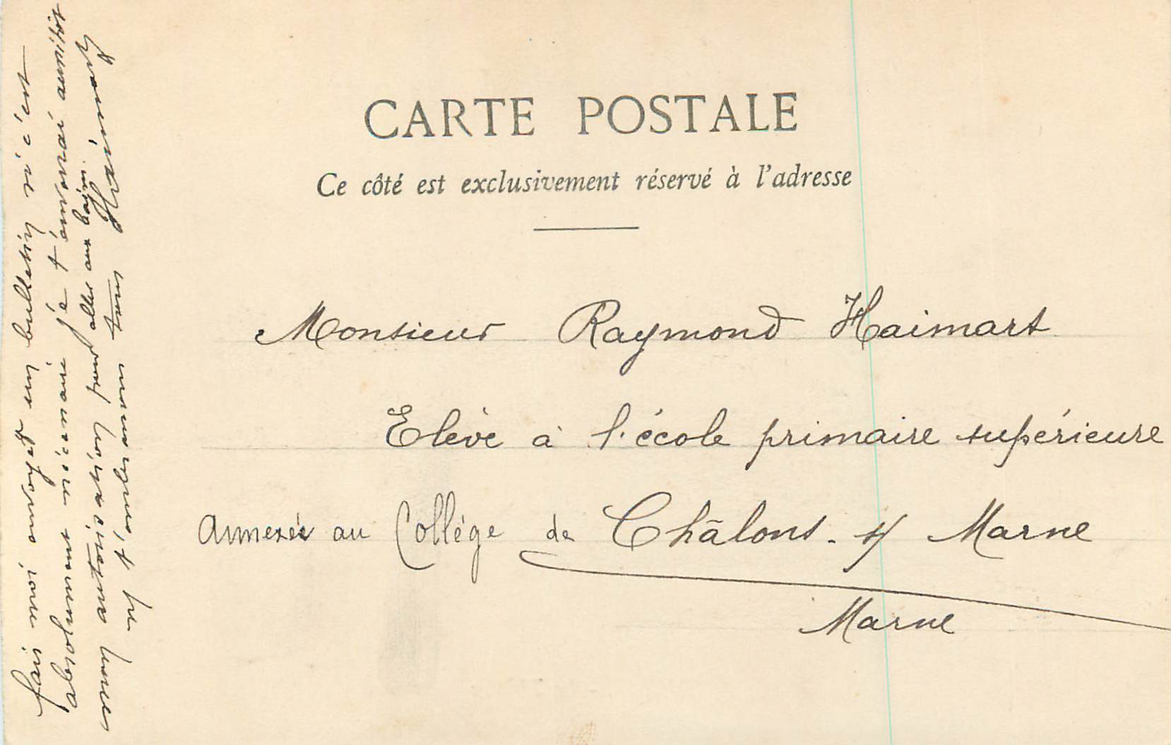 CPA Reims le theatre — Verso