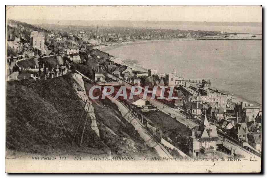 Saint Adresse CPA Le Nice Havrais et vue panoramique du Havre