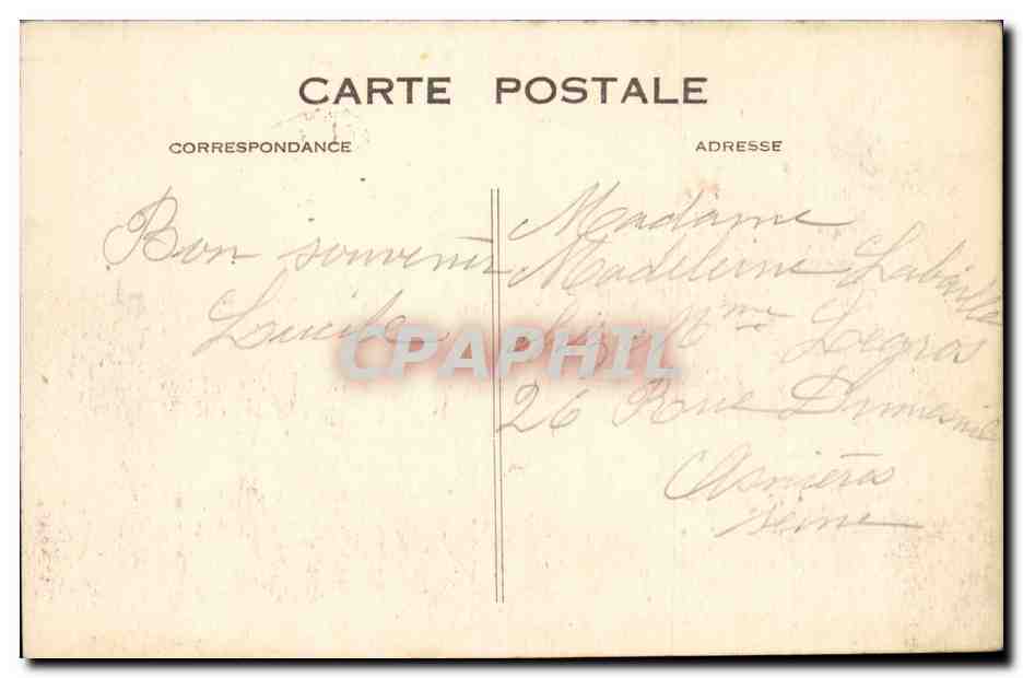 Le Havre CPA La jetee le jour du depart d'un transatlantique — Rückseite