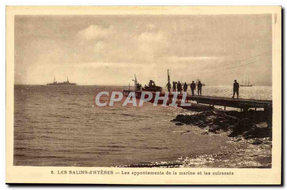 Les Salins-d'Hyères — Les appontements de la marine et les cuirassés
