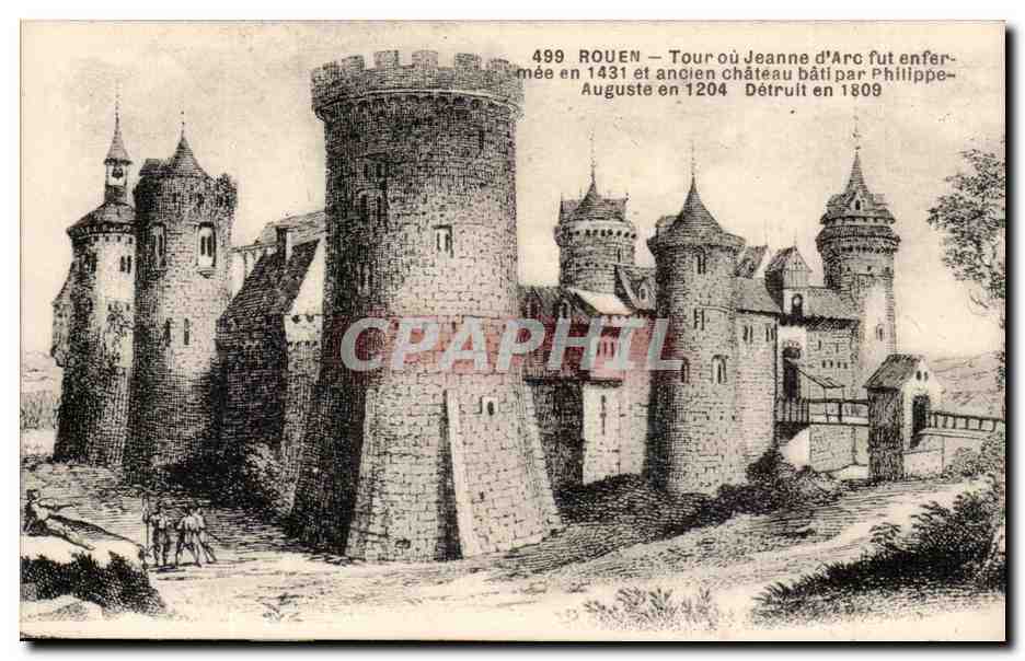 CPA Rouen Tour ou Jeanne d'arc fut enfermee en 14341
