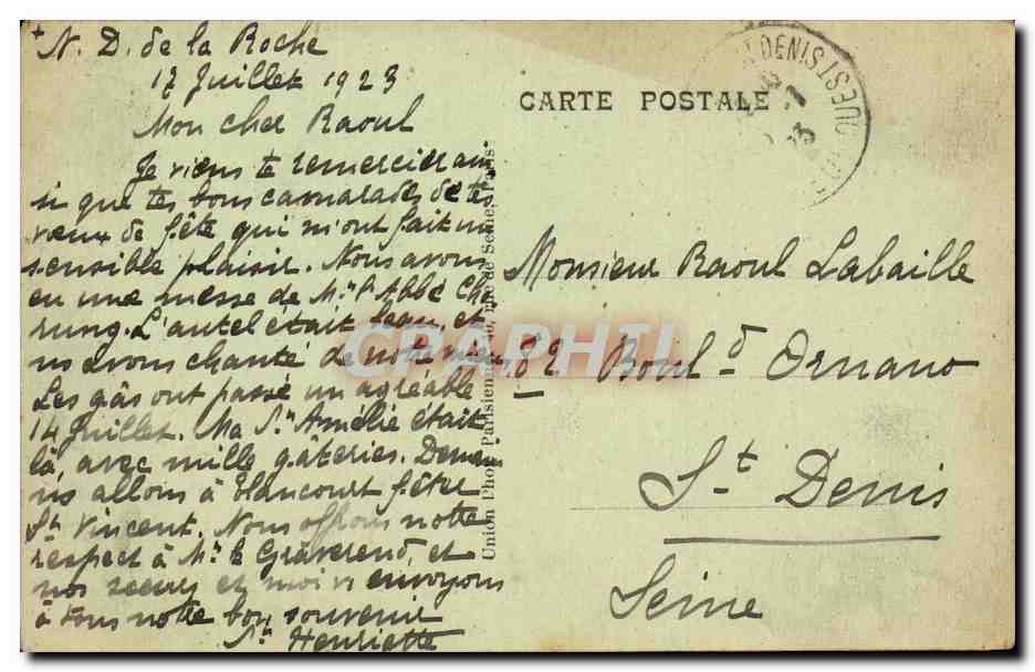 CPA Abbaye de ND de al roche SAlle capitulaire Refectoire des enfants — Back