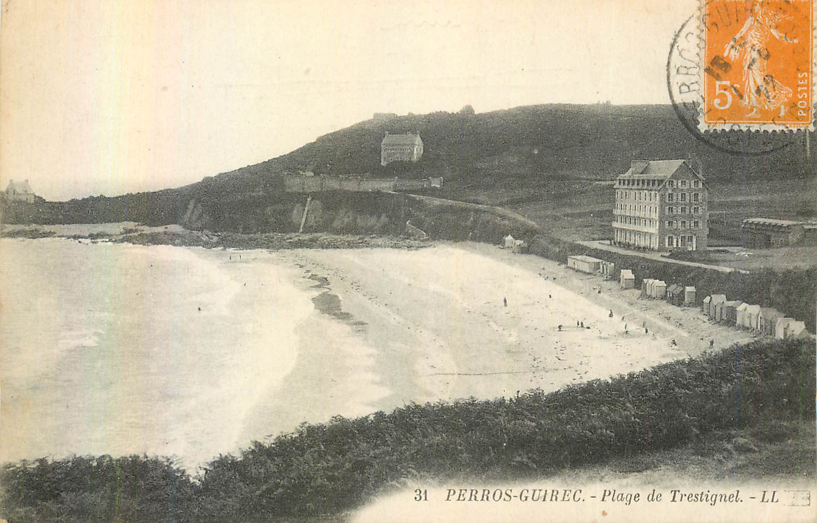 Perros-Guirec - Plage de Trestignel — éditeur LL, n° 31
