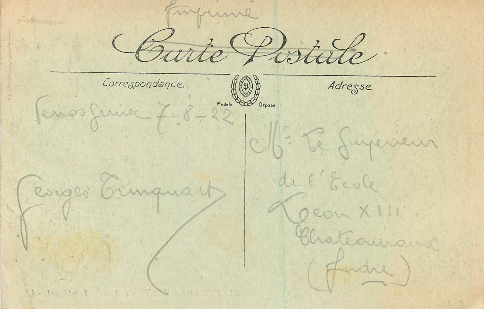 Perros-Guirec - Plage de Trestignel — éditeur LL, n° 31 — Verso
