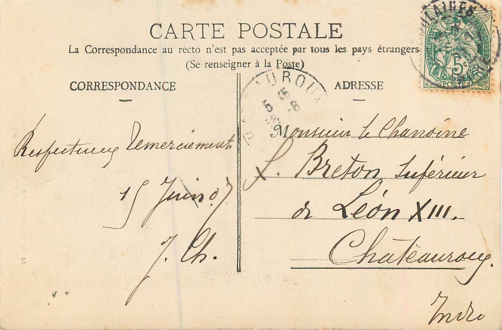 CPA Eglise de Poulaines (Indre) La Vierge a l'Oiseau Vierge du XVe Siecle — Rückseite