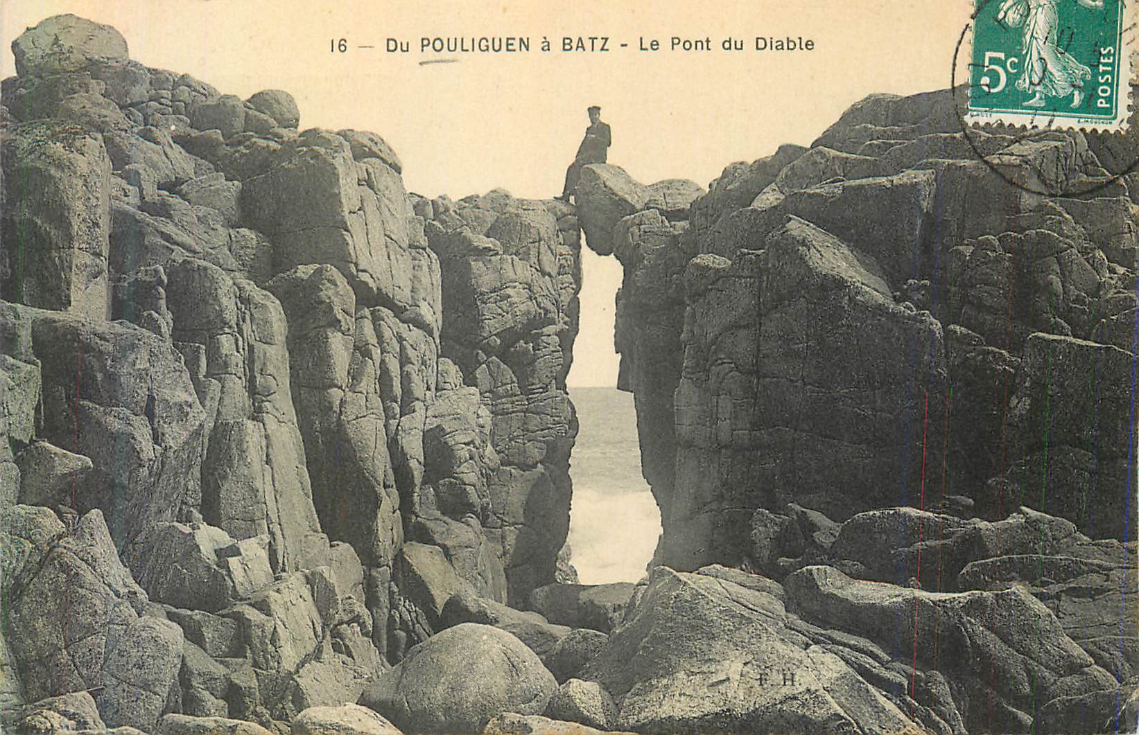 CPA Du Pouliguen a Batz Le Pont du Diable