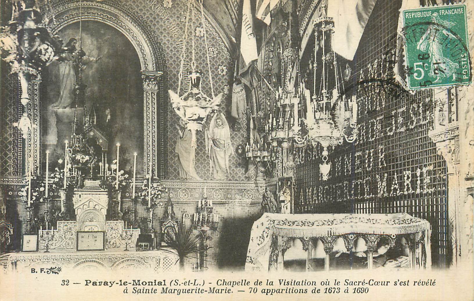 CPA Paray le Monial (S et L) Chapelle de la Visitation ou le Sacre Coeur s'est Revele a Sainte Marguerite Marie